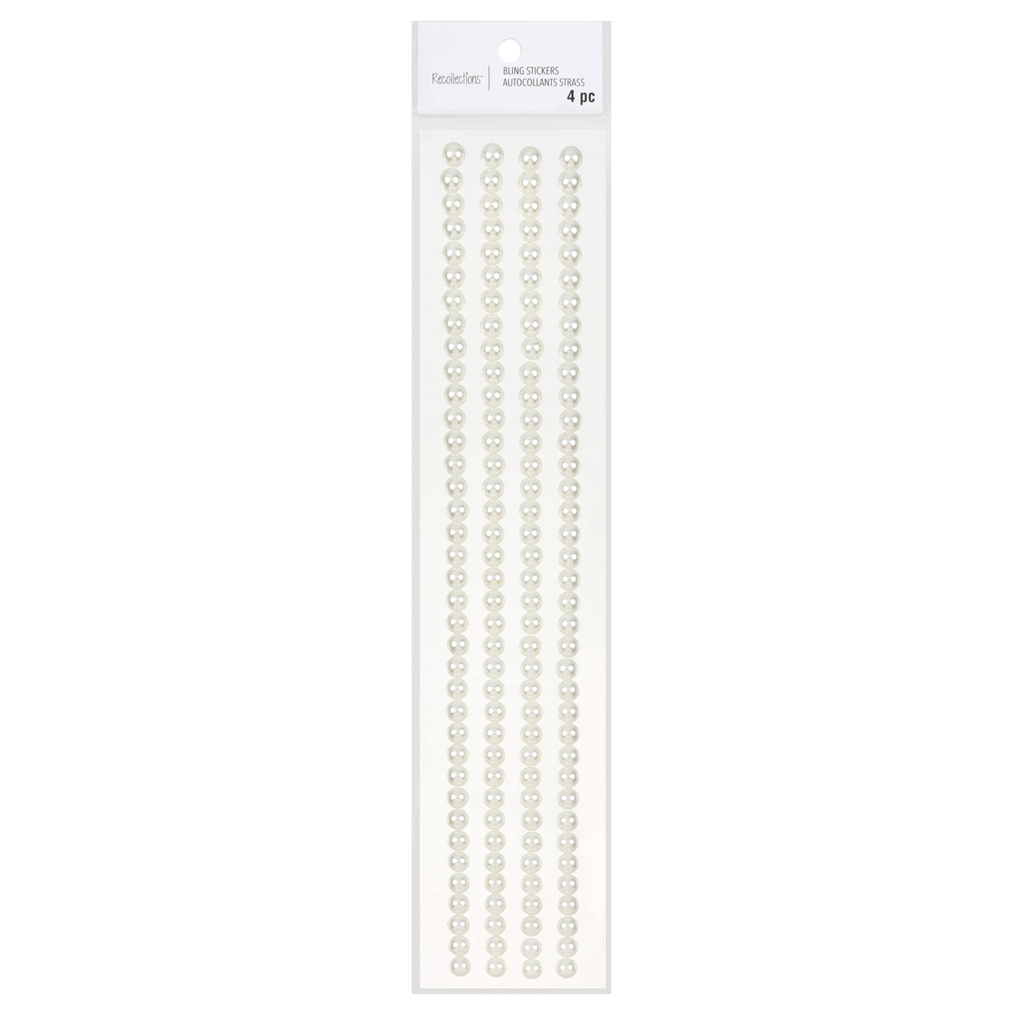 12 Packs: 4 ct. (48 total) Pearl Adhesive Borders by Recollections™